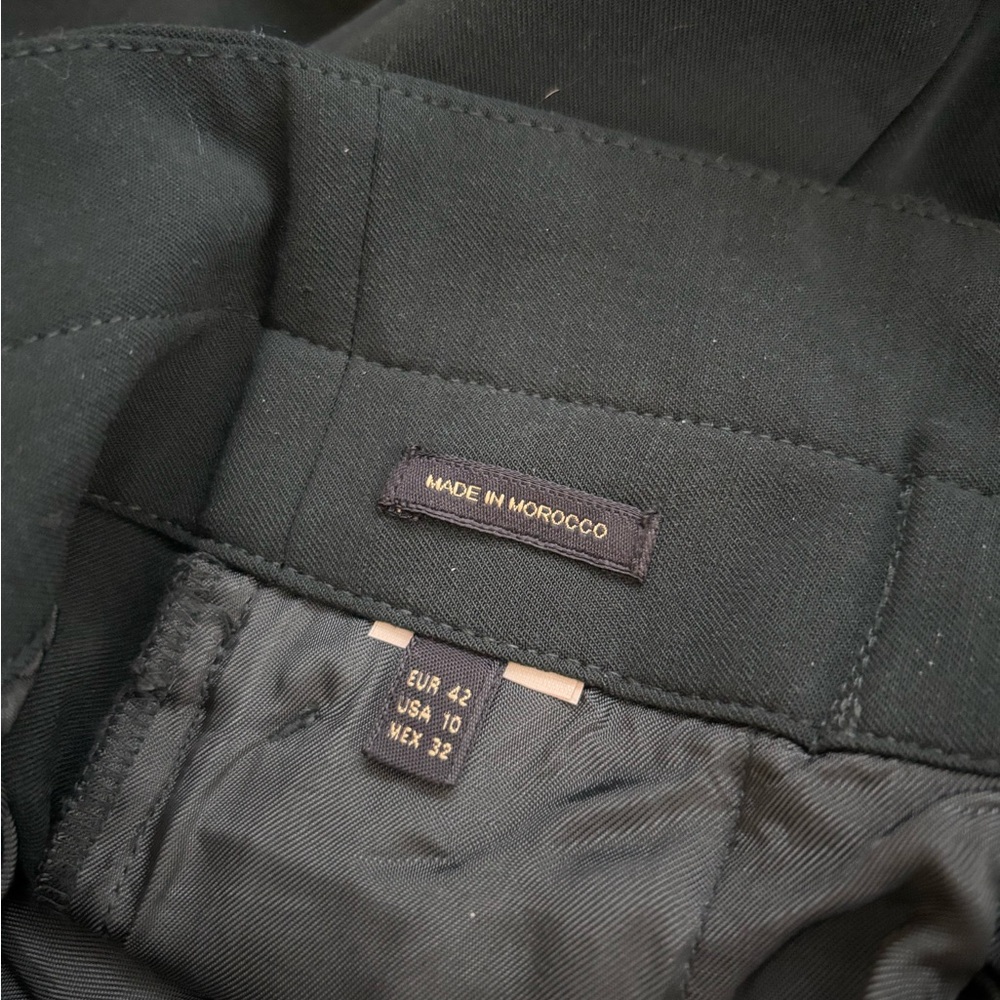 Massimo DUTTI Forest Green Carrot Fit Trousers Size 10 - Picture 16 of 17